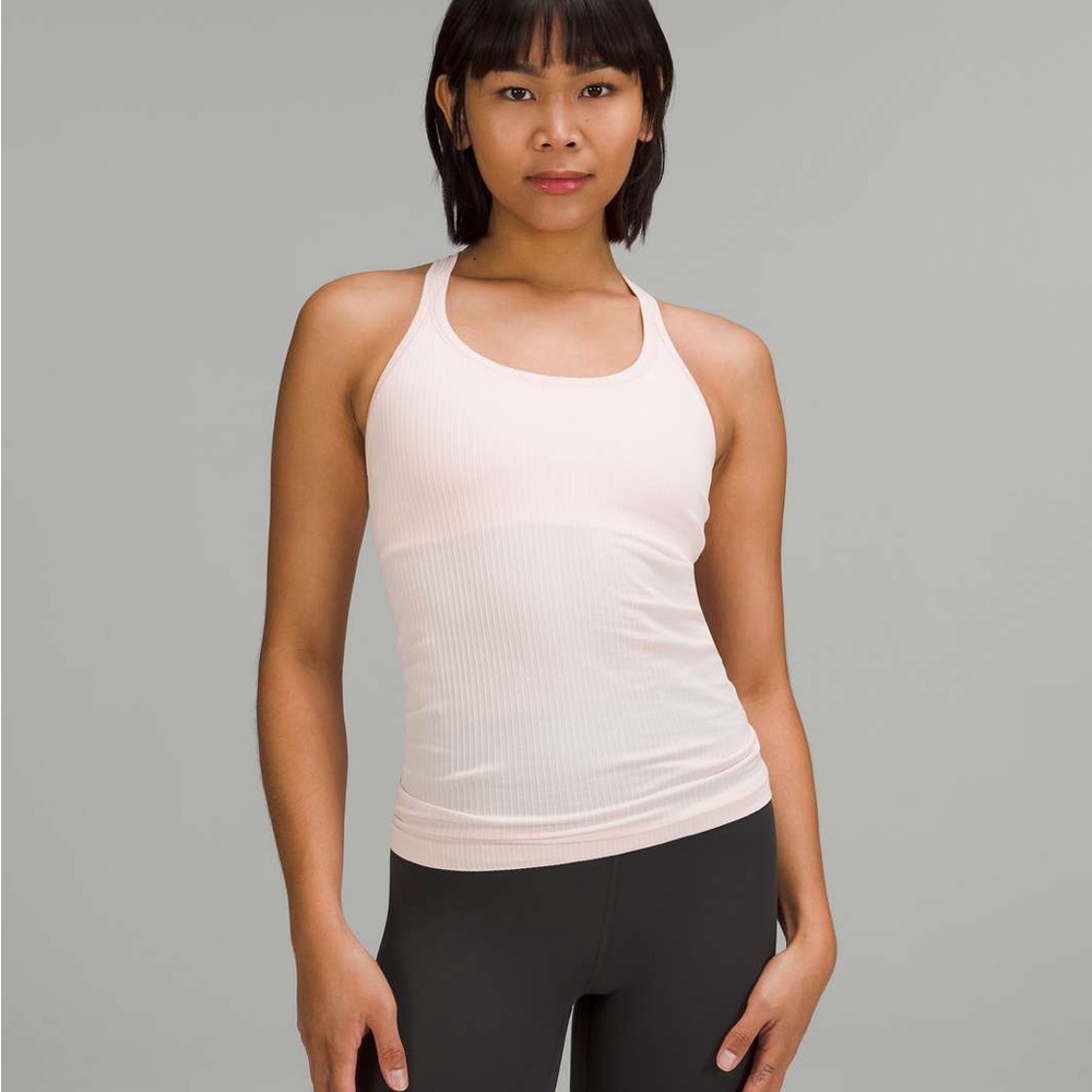 Lululemon Ebb To Street Tank STRAWBERRY MILKSHAKE size 4